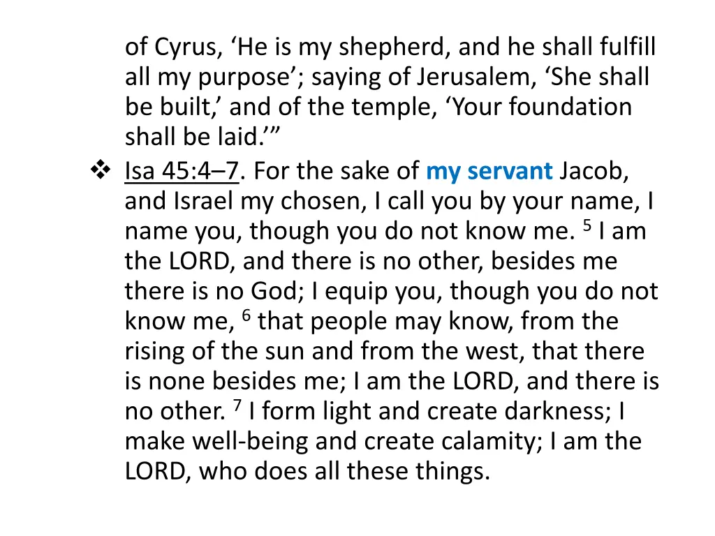 of cyrus he is my shepherd and he shall fulfill