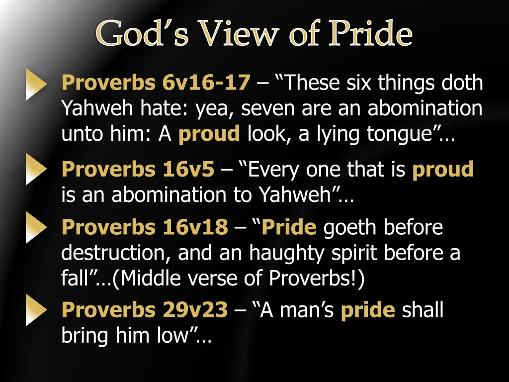 god s view of pride