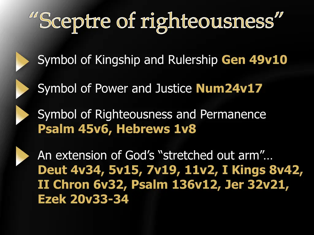 sceptre of righteousness