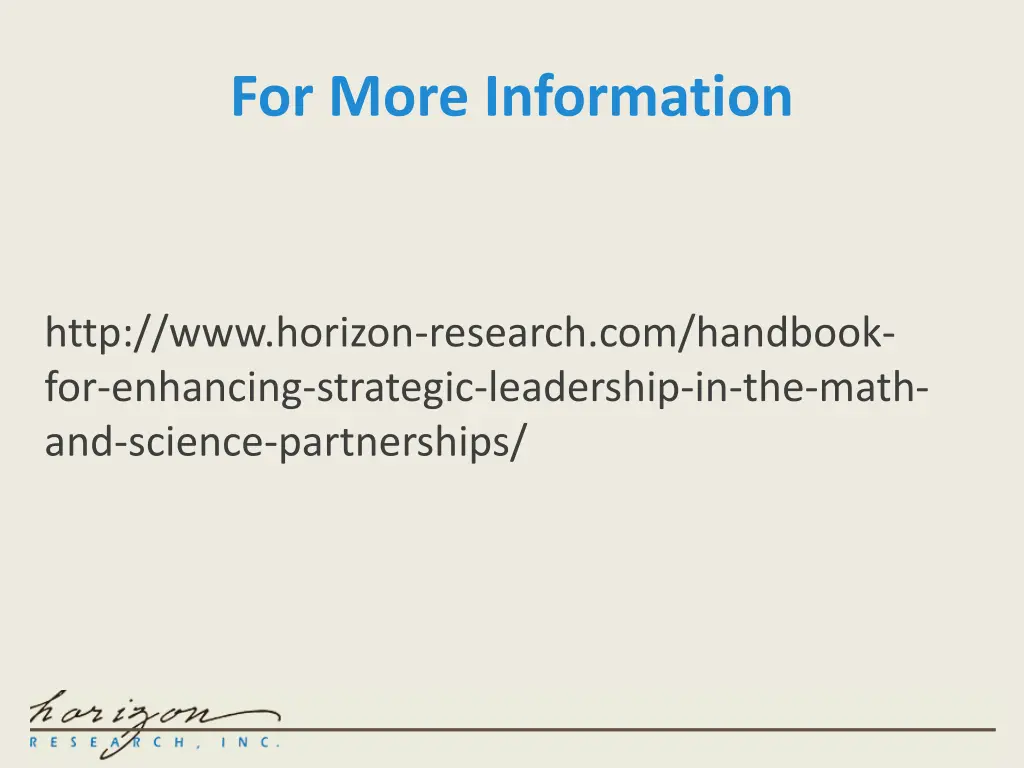 for more information