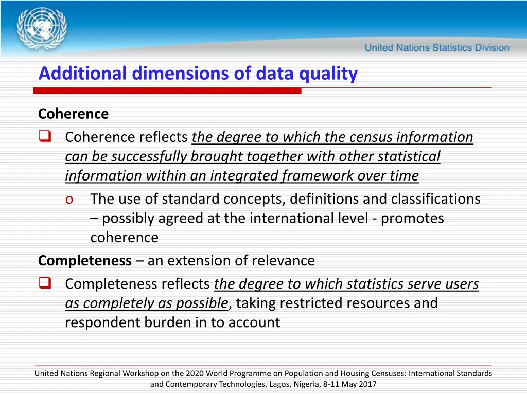additional dimensions of data quality