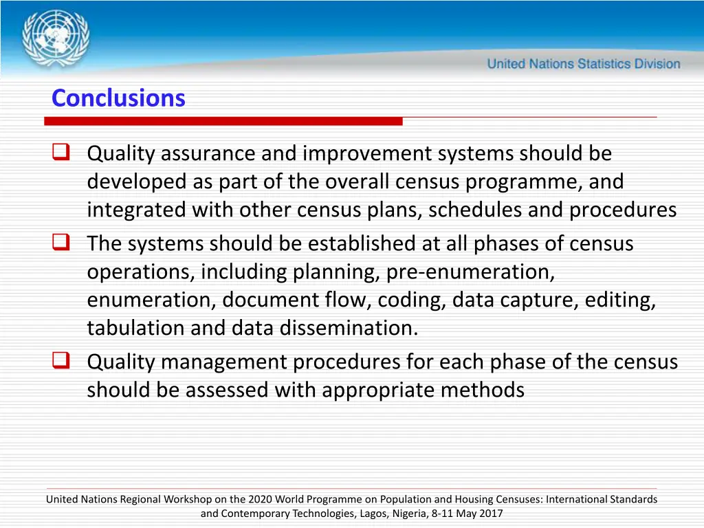 conclusions