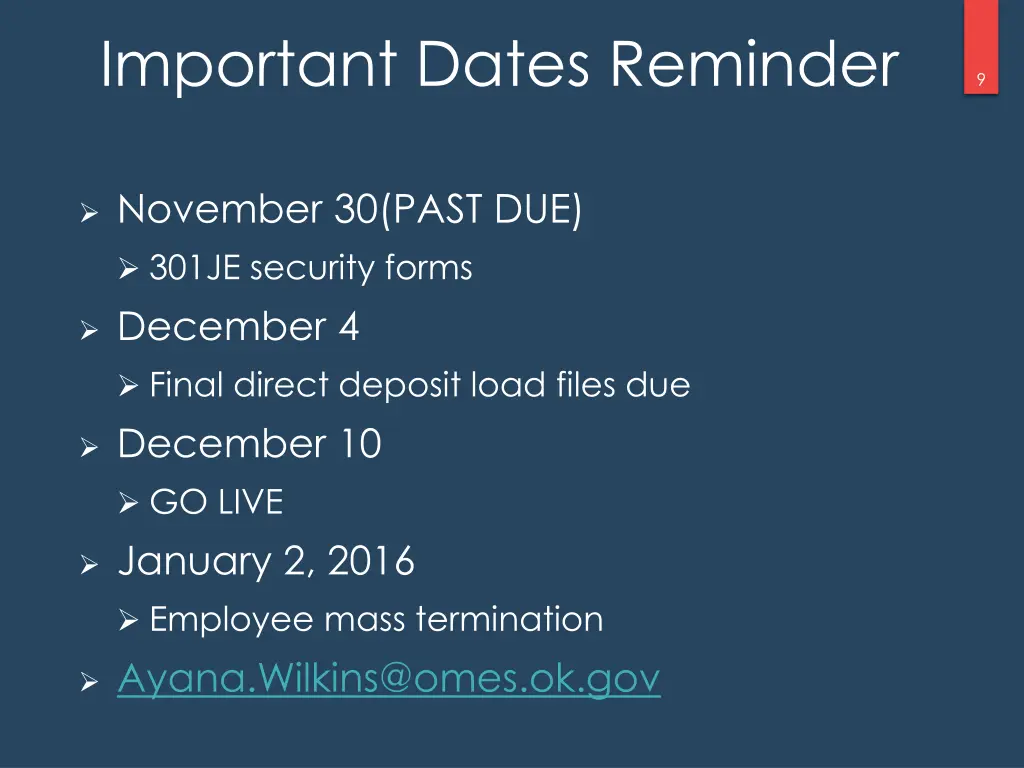 important dates reminder