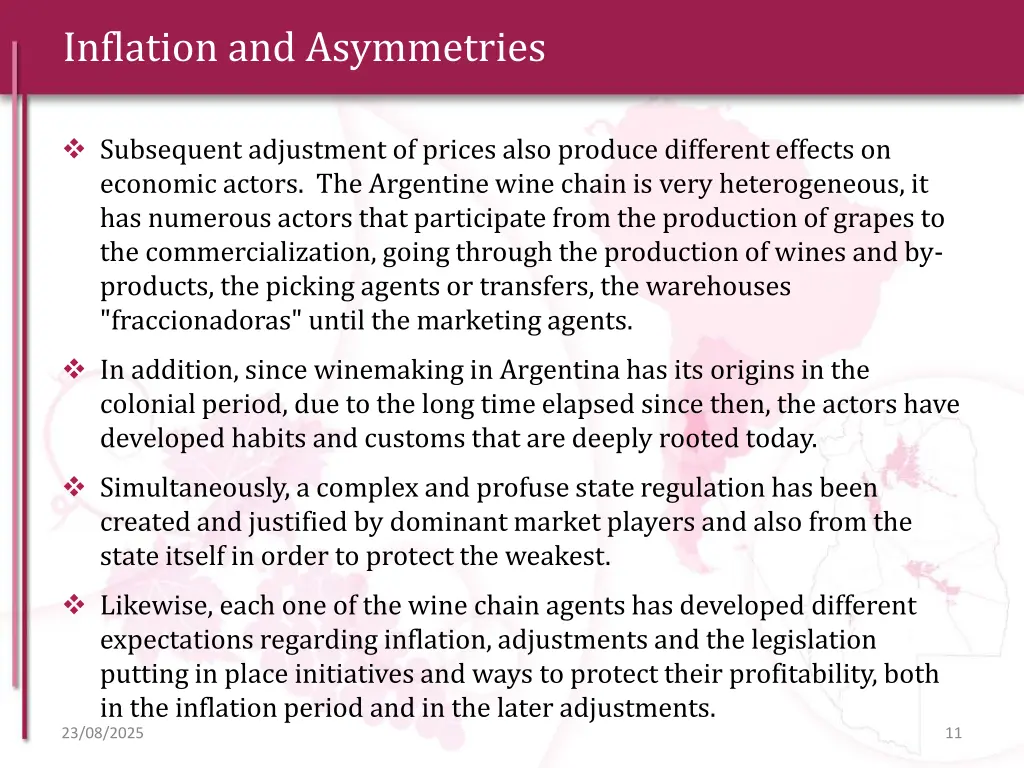 inflation and asymmetries