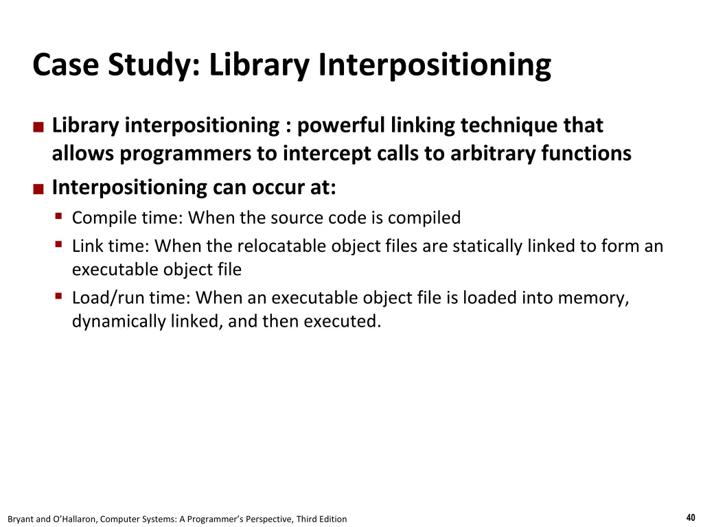case study library interpositioning