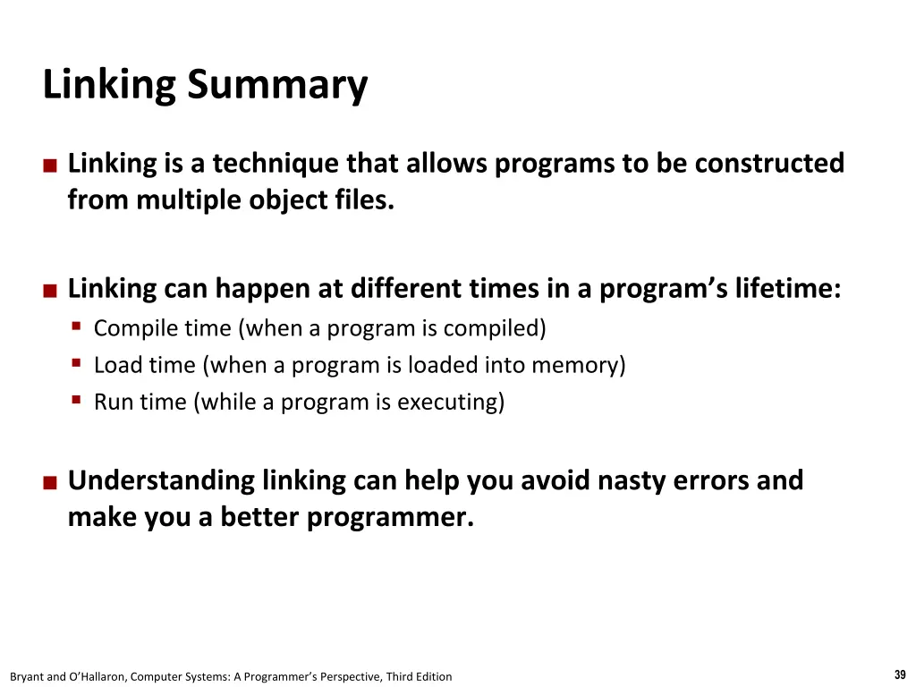 linking summary