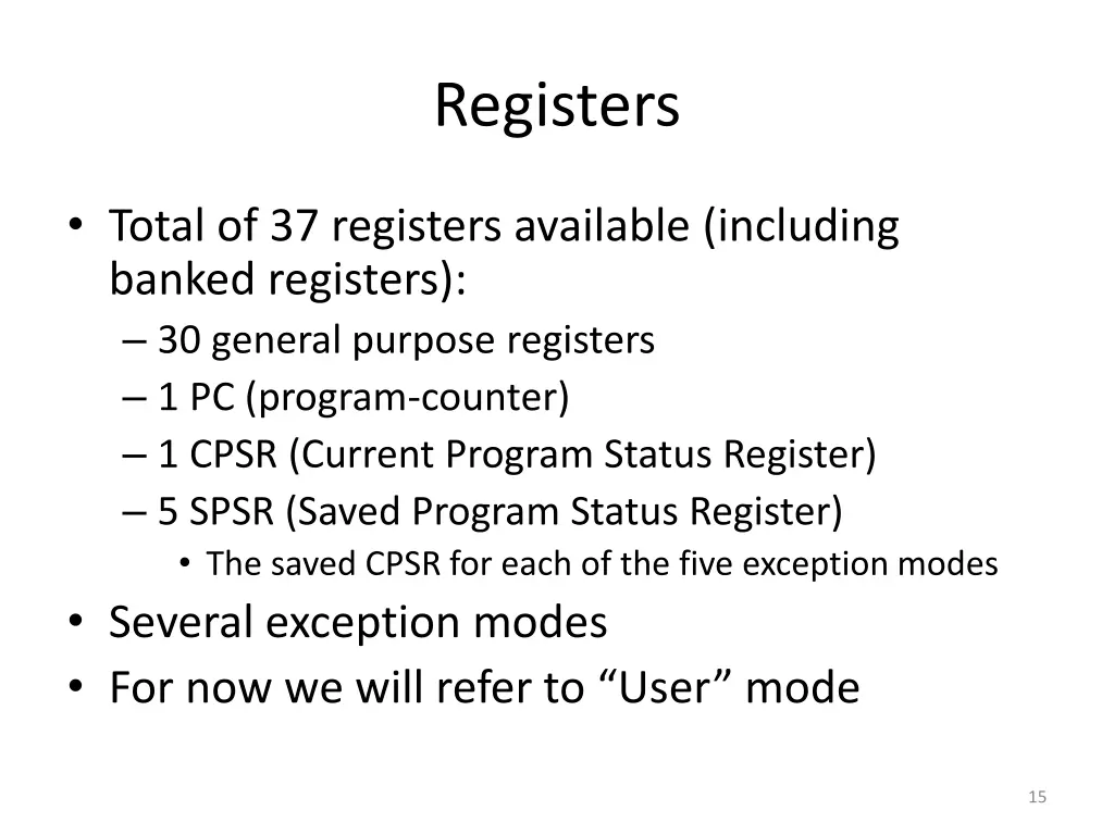registers