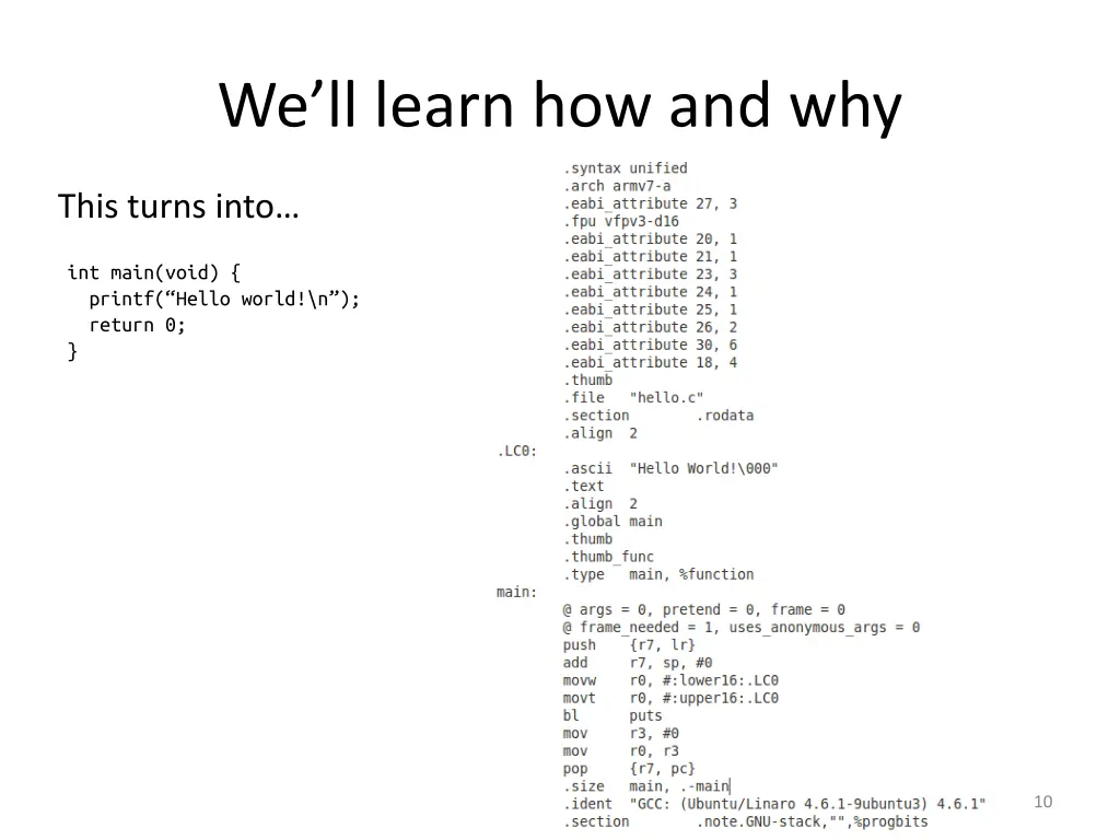 we ll learn how and why