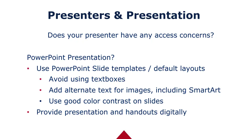 presenters presentation