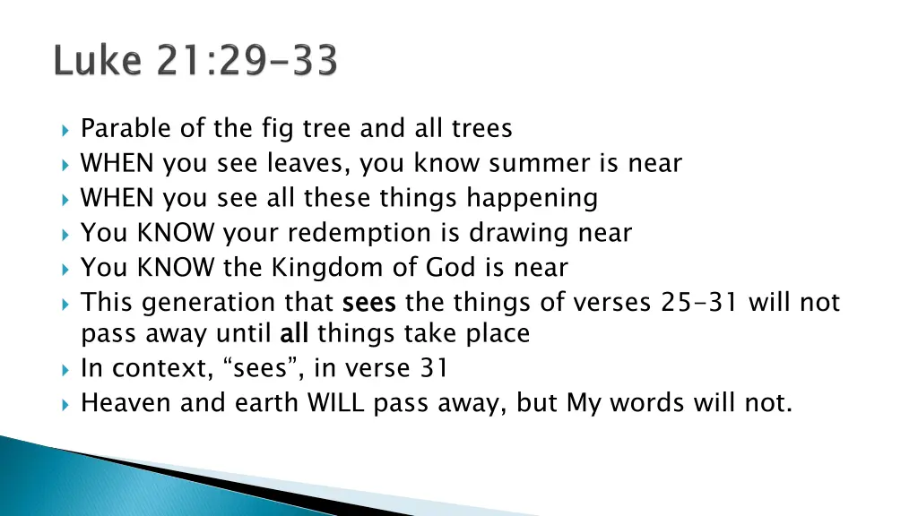parable of the fig tree and all trees when