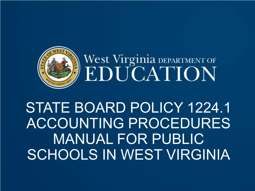 state board policy 1224 1 accounting procedures