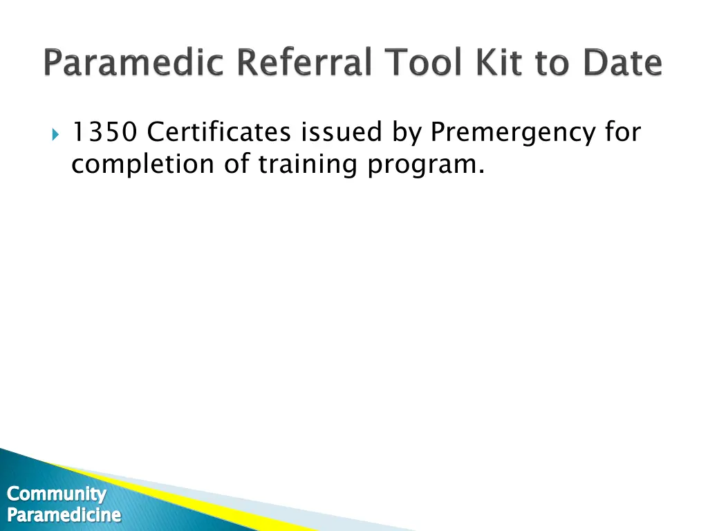 1350 certificates issued by premergency