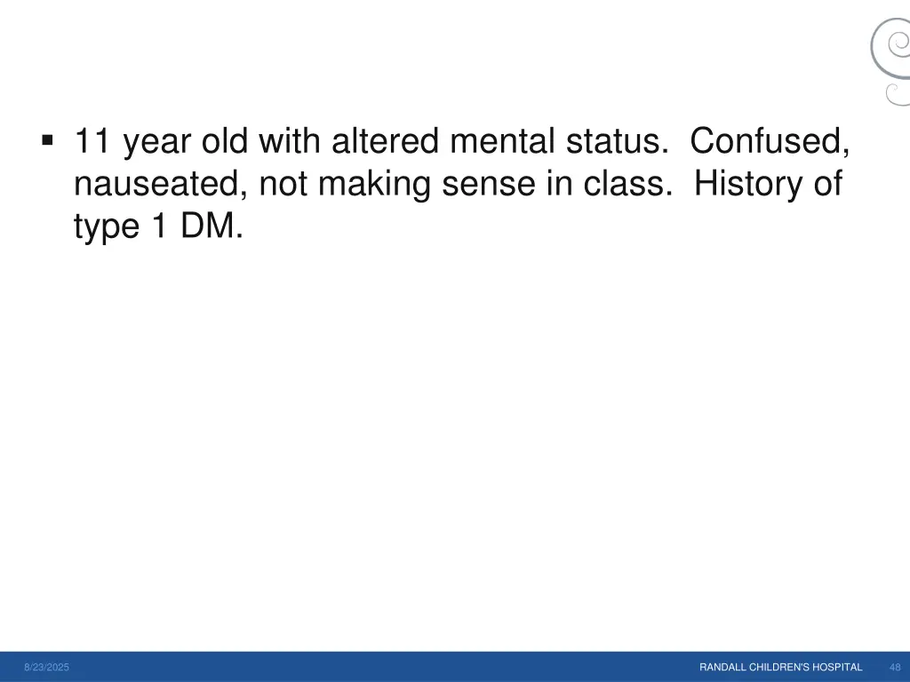 11 year old with altered mental status confused