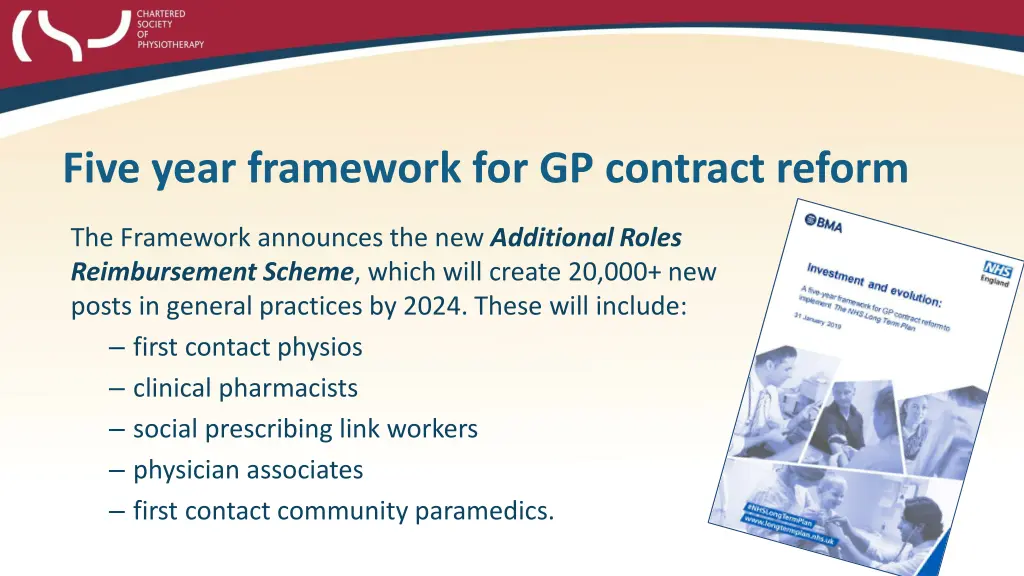 five year framework for gp contract reform