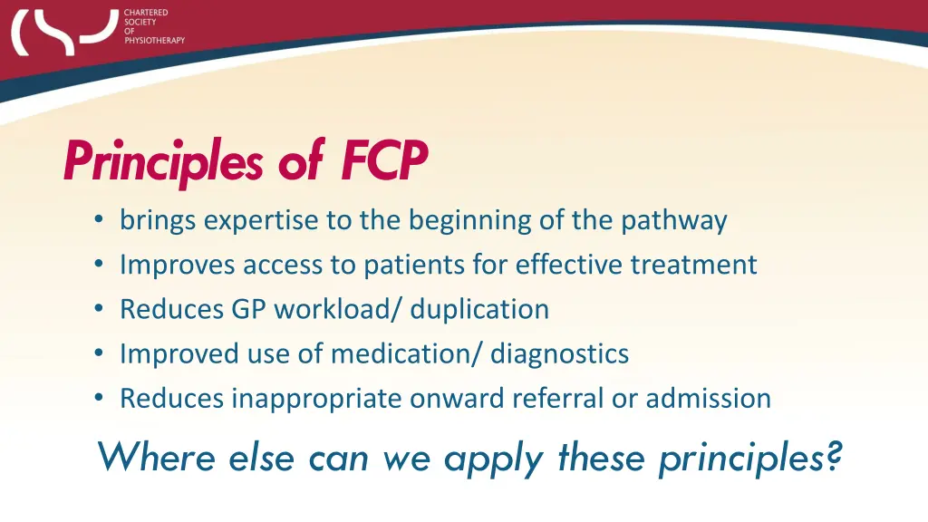principles of fcp brings expertise 1
