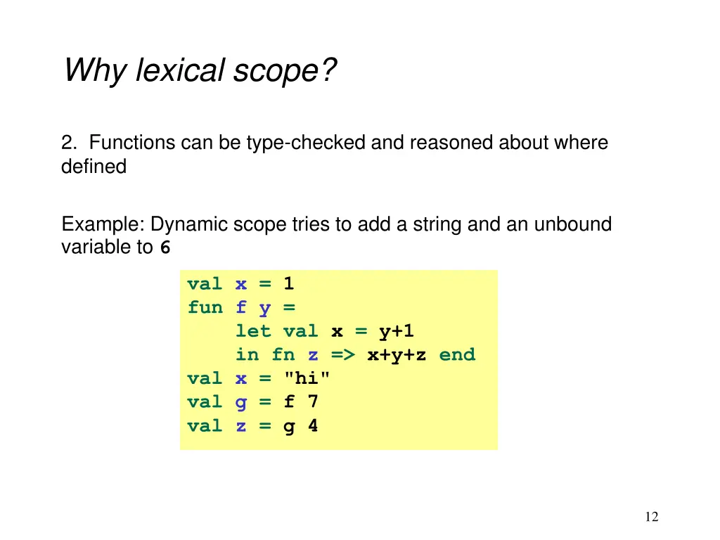 why lexical scope 2