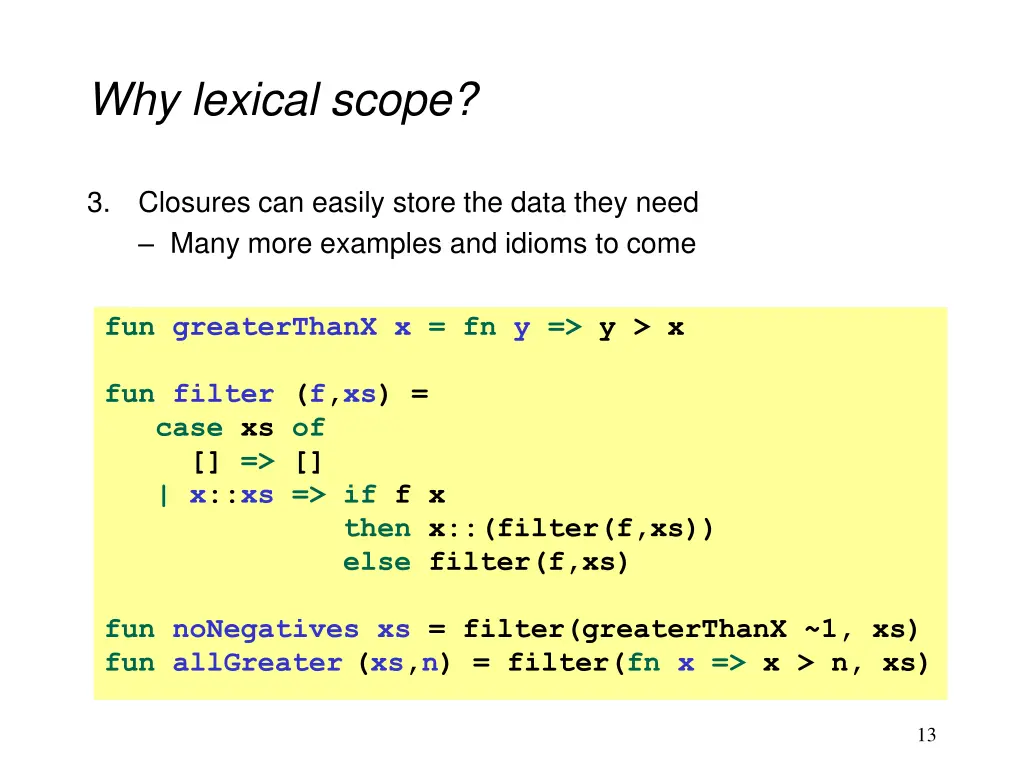 why lexical scope 3