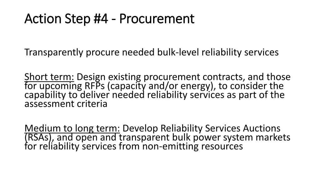 action step 4 action step 4 procurement