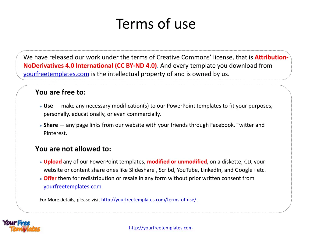 terms of use