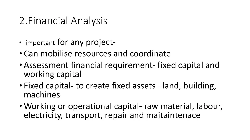 2 financial analysis