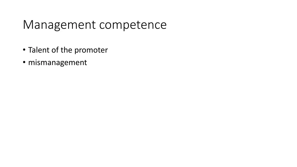 management competence