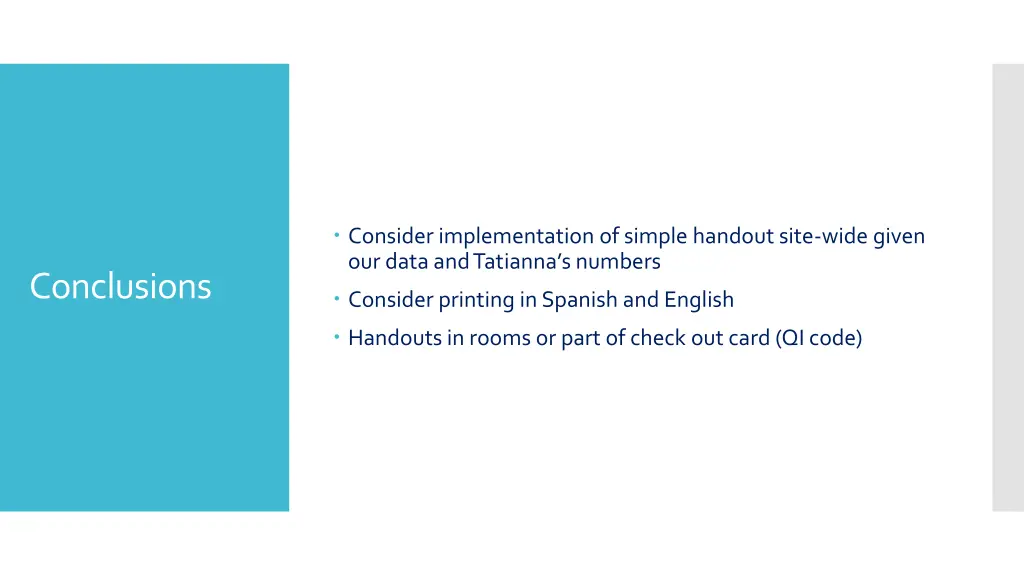 consider implementation of simple handout site