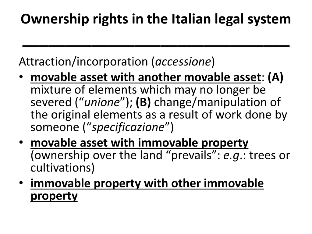 ownership rights in the italian legal system 10
