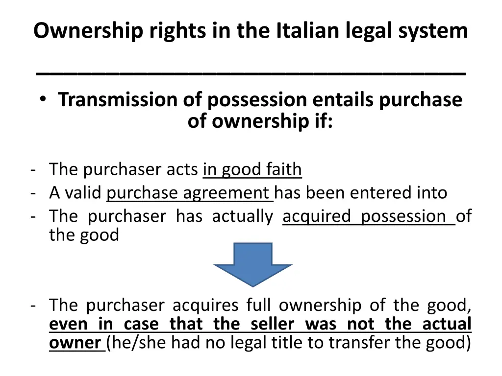 ownership rights in the italian legal system 17