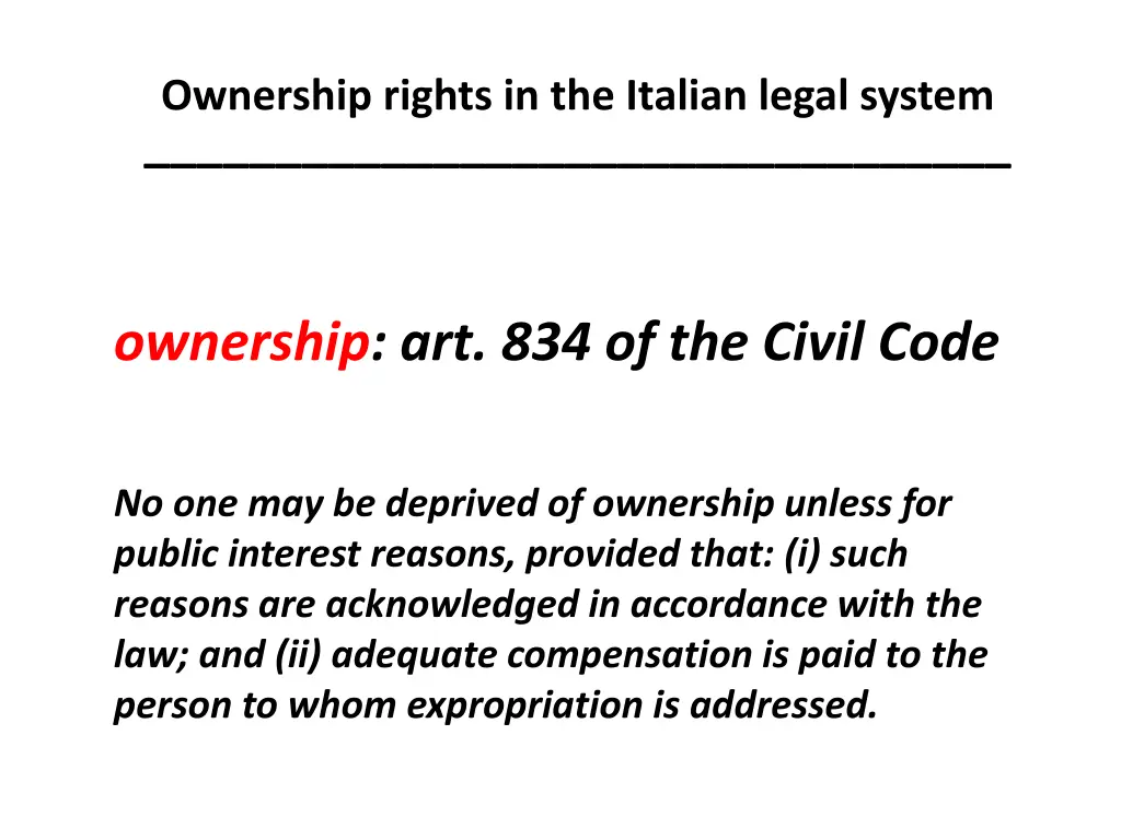 ownership rights in the italian legal system 5