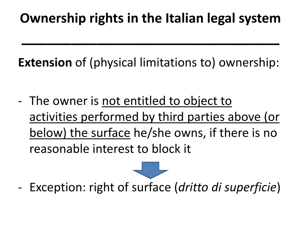 ownership rights in the italian legal system 7