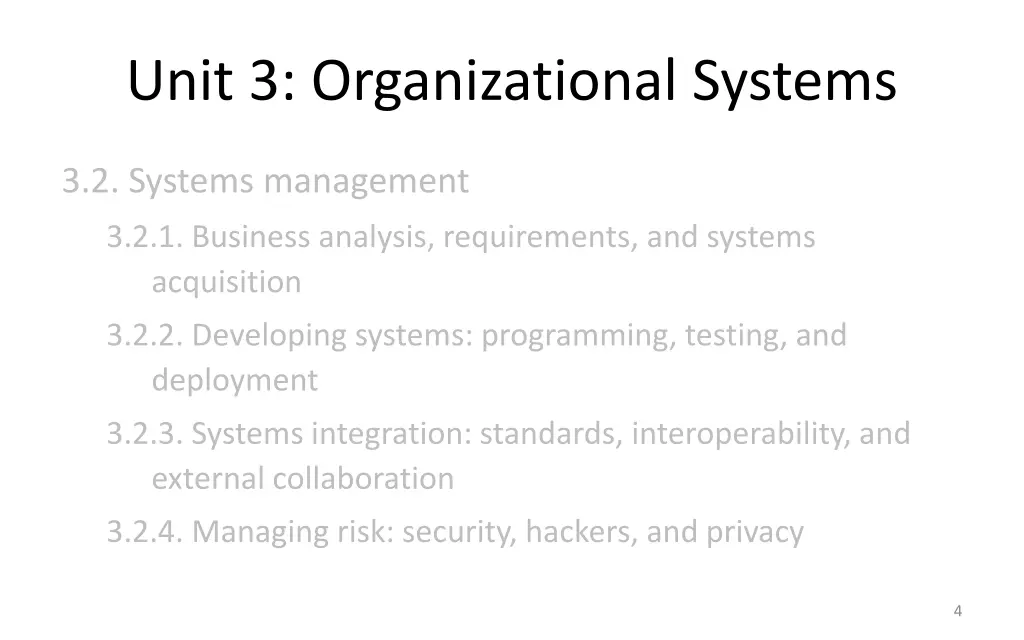 unit 3 organizational systems 1