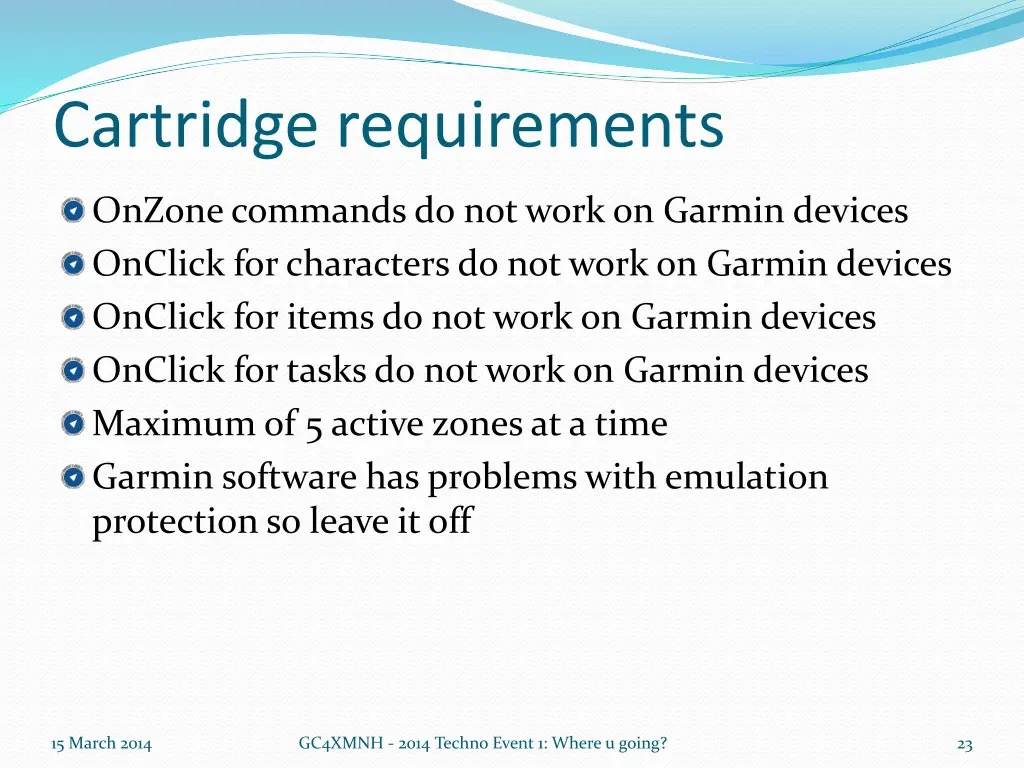 cartridge requirements 1