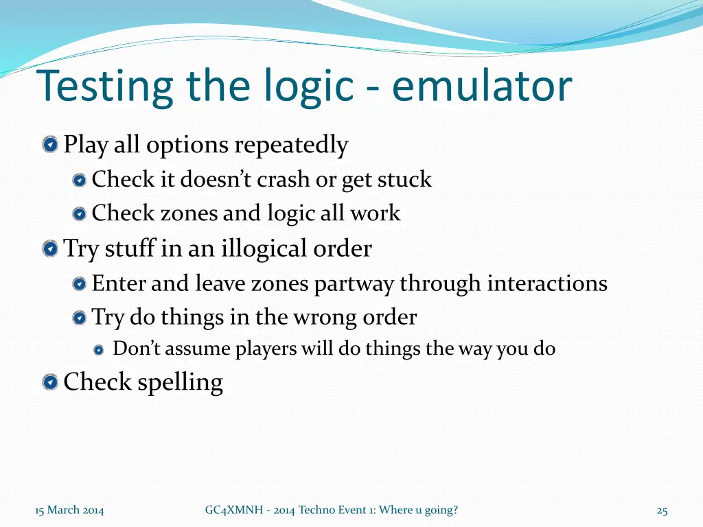 testing the logic emulator