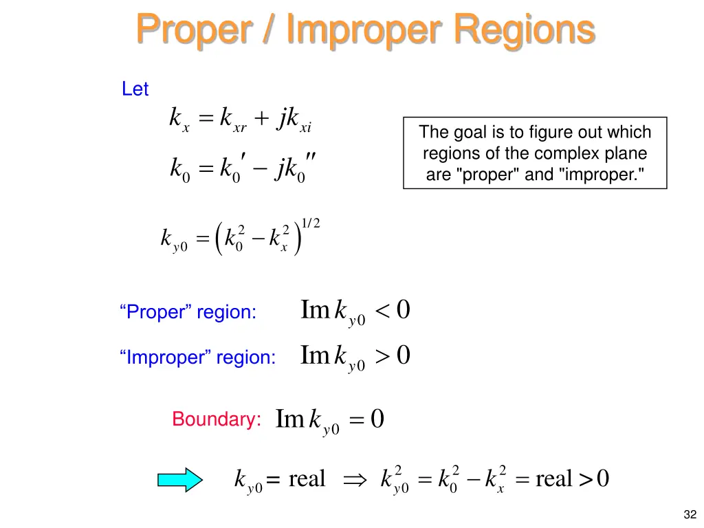 proper improper regions