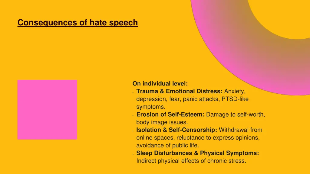 consequences of hate speech