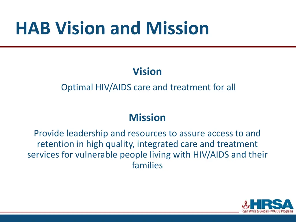 hab vision and mission