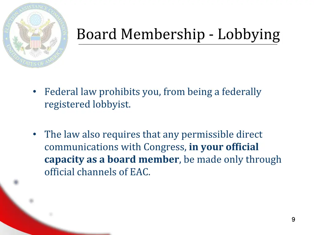 board membership lobbying