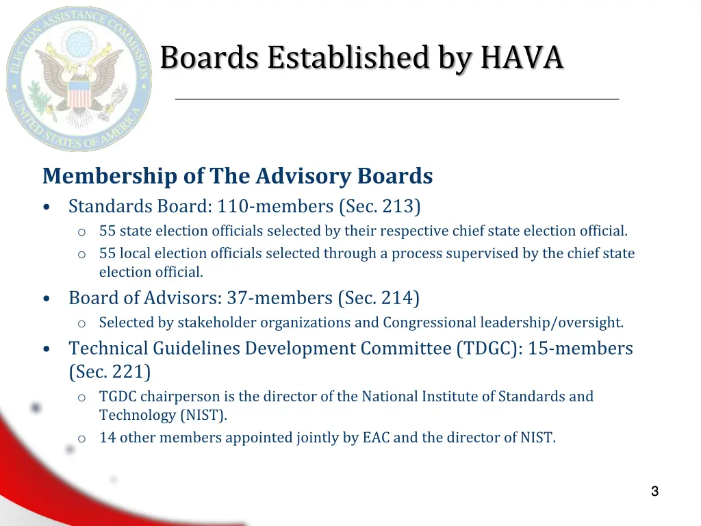 boards established by hava 1