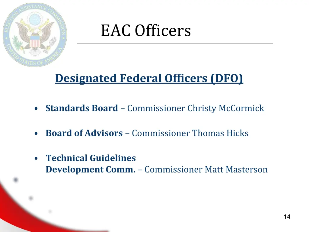 eac officers