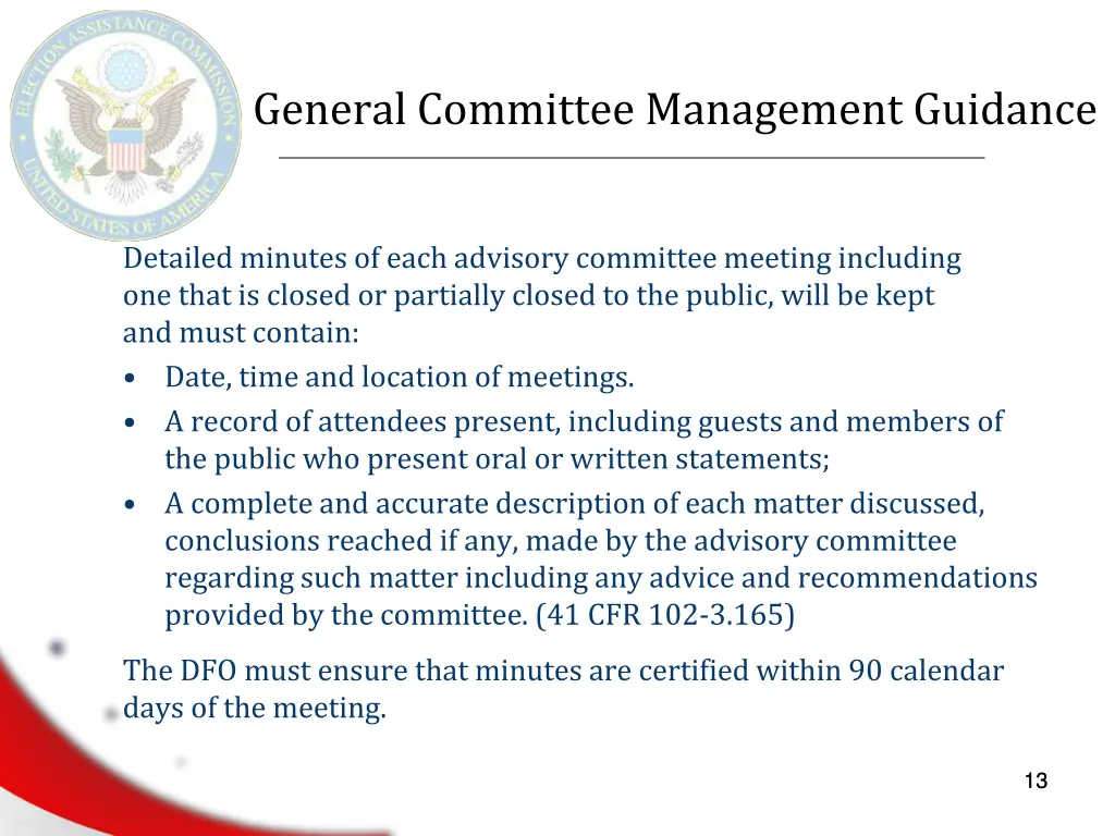 general committee management guidance 2