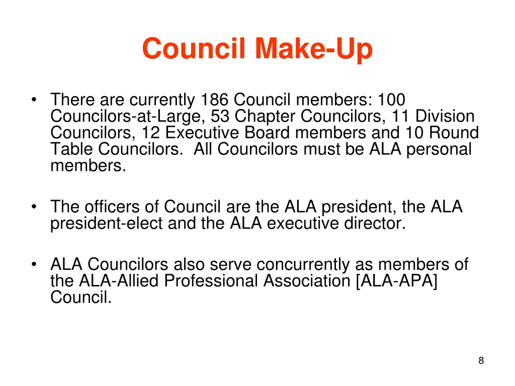 council make up