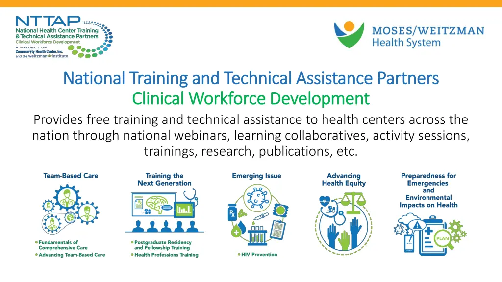 national training and technical assistance