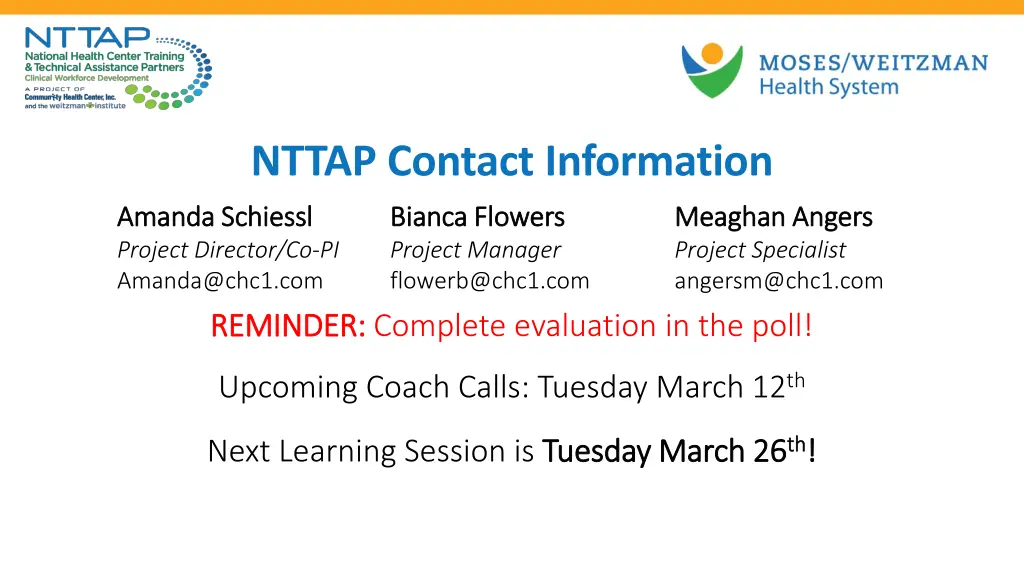 nttap contact information
