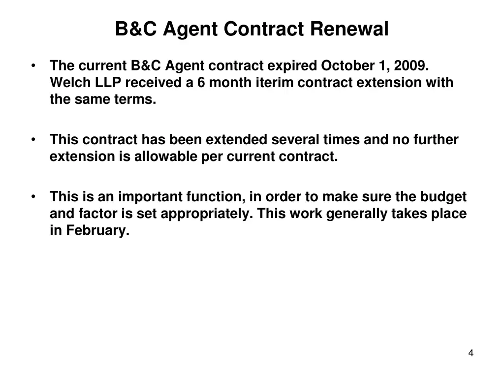 b c agent contract renewal