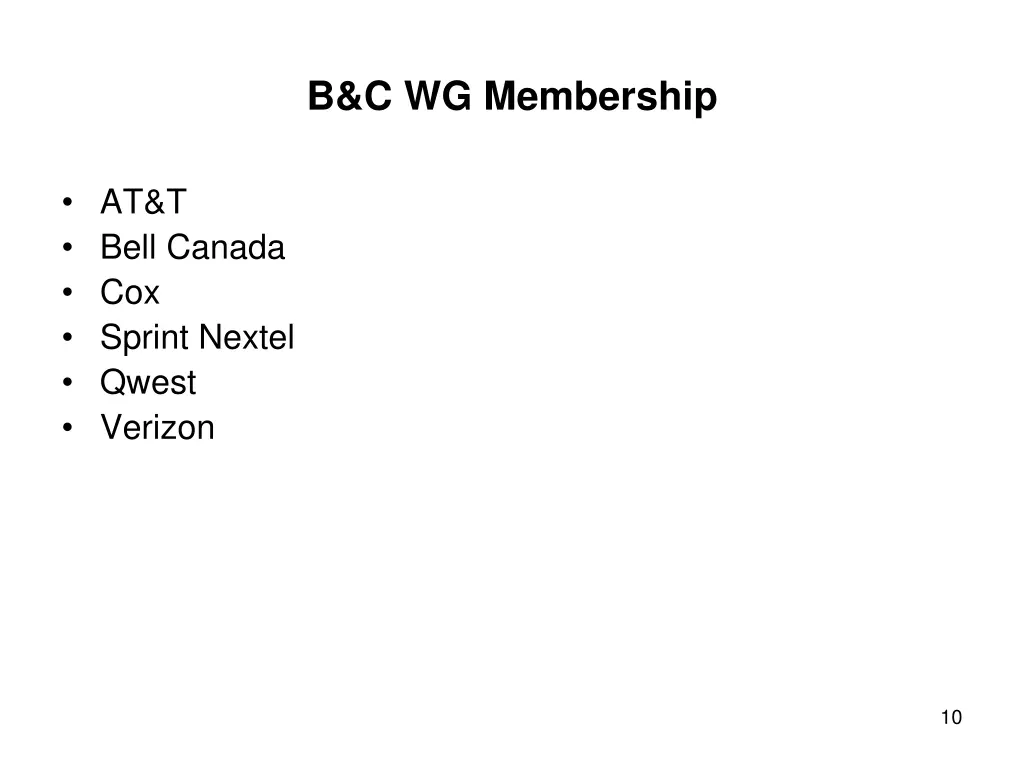 b c wg membership
