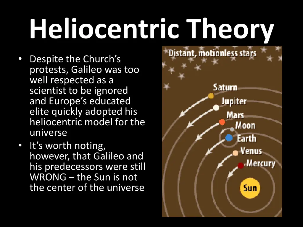 heliocentric theory