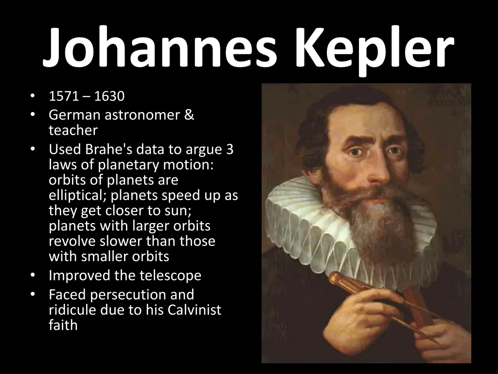 johannes kepler 1571 1630 german astronomer