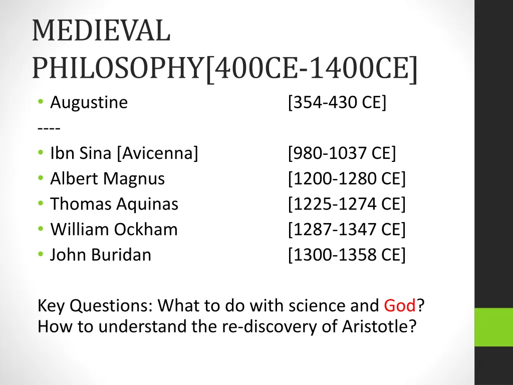 medieval philosophy 400ce 1400ce augustine