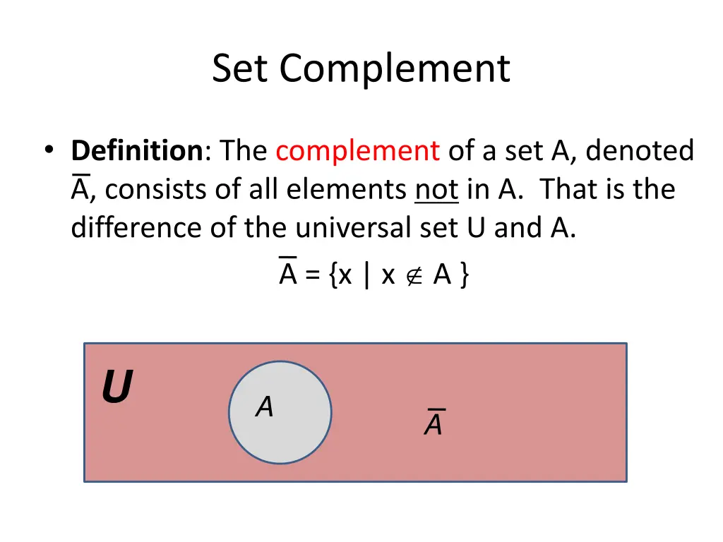 set complement