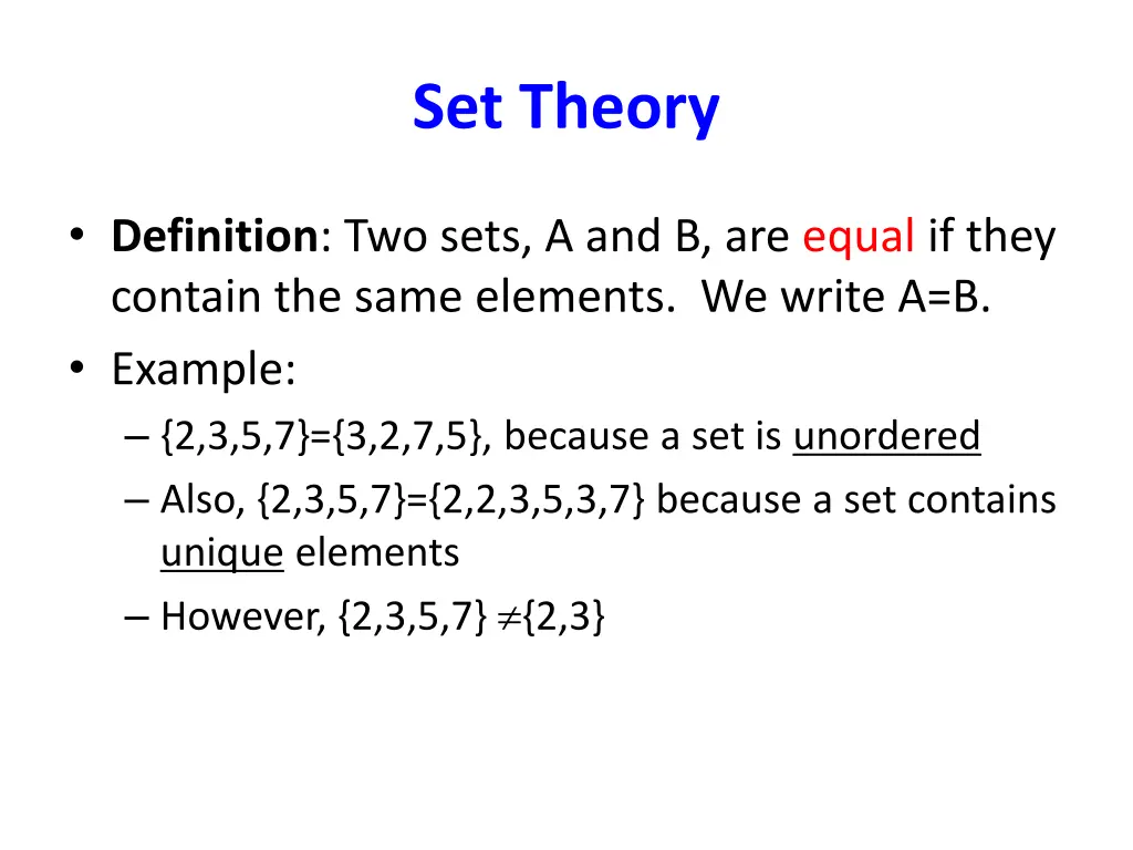 set theory 3